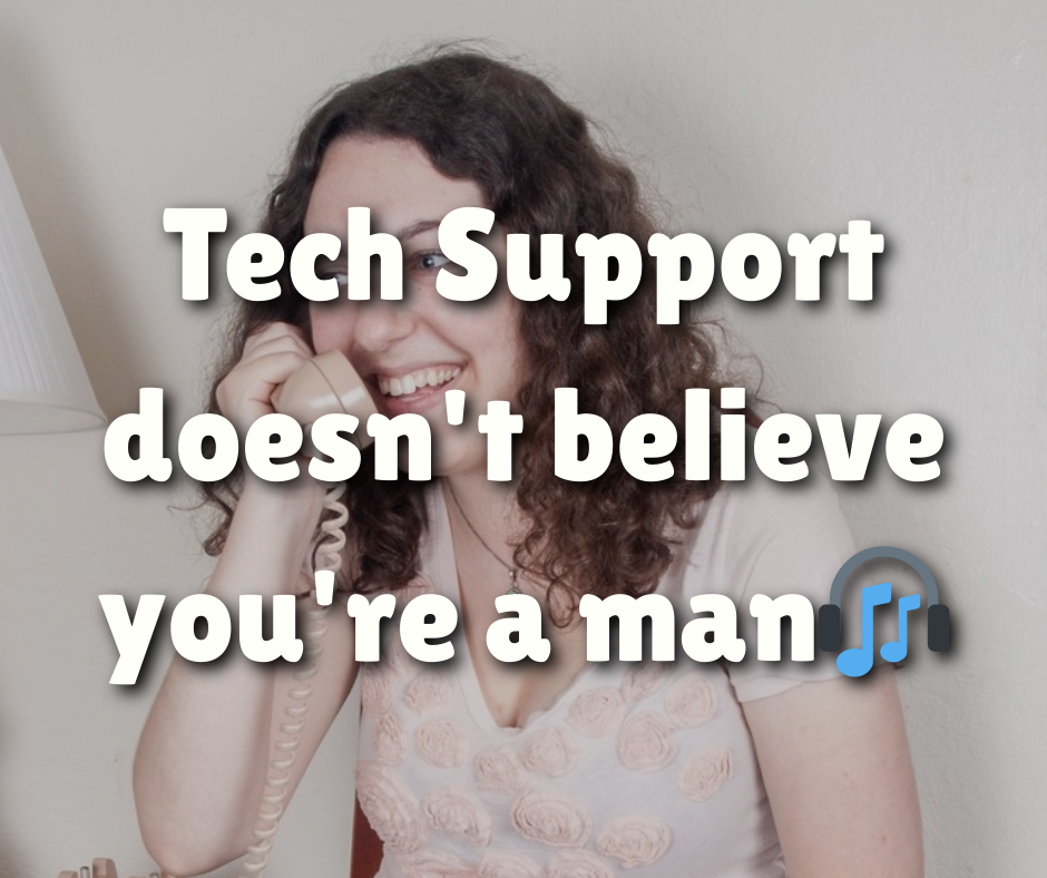Tech Support doesn’t believe you’re a man (Male-to-Female Transformation, TG Captions, Sissification, Feminization)